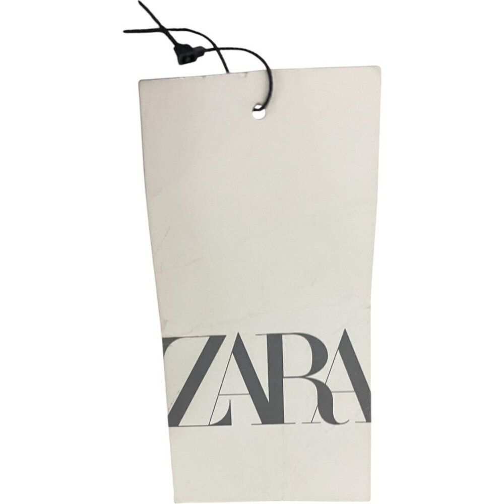Zara Womens High Waisted Pants Trousers Ankle S Black 9490/590 NWT no belt - Picture 7 of 15